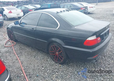 2005 BMW 325Ci z USA, uszkodzony, nr VIN WBABD334X5PL07426